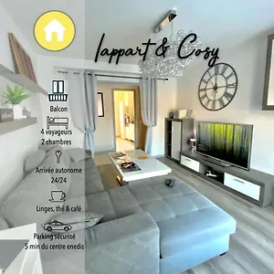 Le Cafe Charmant, Dans Immeuble Avec Parking Barriere, Balcon Appartement LʼArbresle